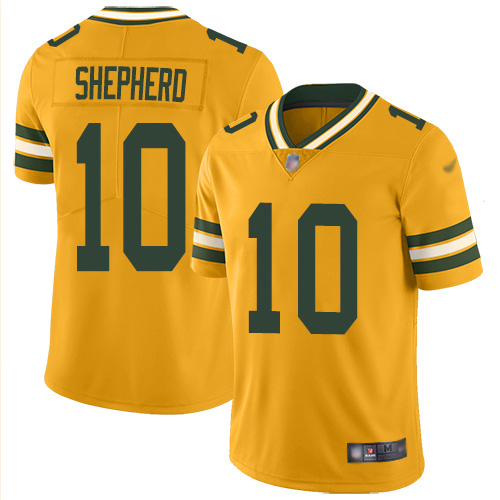 Nike Packers #10 Darrius Shepherd Gold Youth Stitched NFL Limited Inverted Legend Jersey